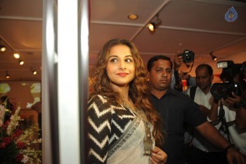 Vidya Balan at Chaplin Lines Exhibition Launch