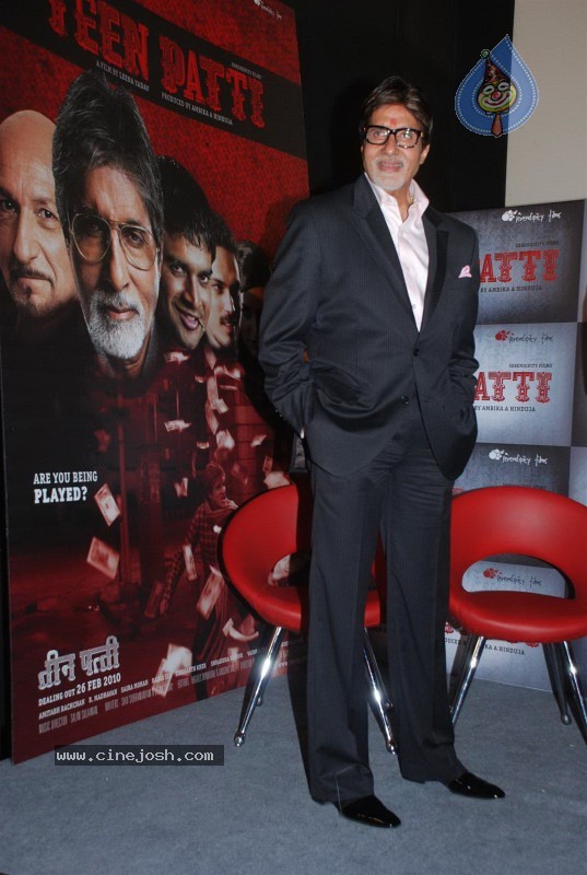 Amitabh Bachchan,Madhavan At Teen Patti Movie Press Meet - 26 / 37 photos