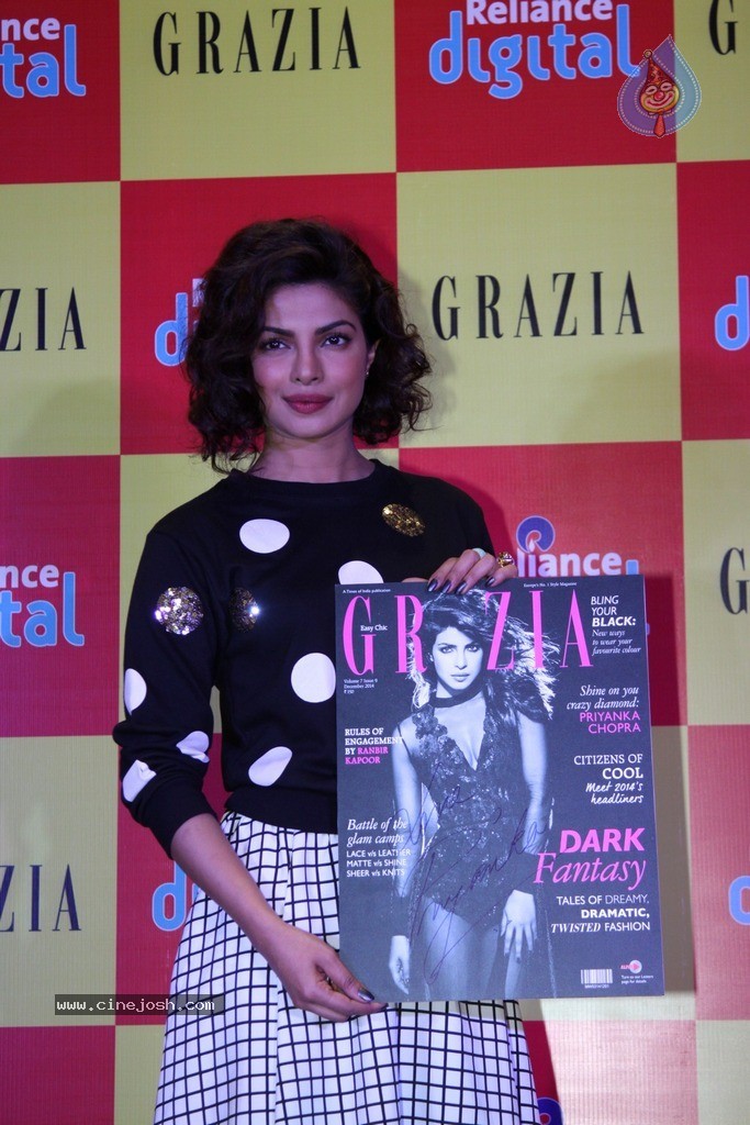 Priyanka Chopra Launches Grazia Magazine Cover - 38 / 40 photos