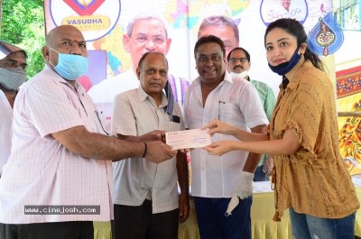 Manam Saitham Cheque Distribution