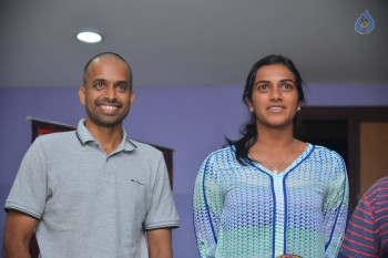 Pullela Gopichand and Sindhu watches Janatha Garage - 23 of 25