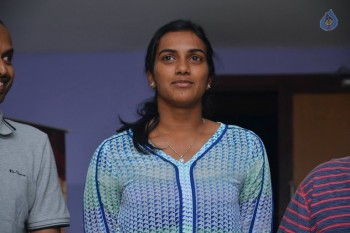 Pullela Gopichand and Sindhu watches Janatha Garage - 25 of 25