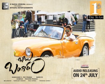 Babu Bangaram Audio Poster