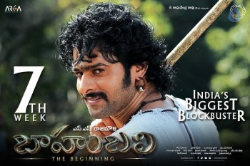 Bahubali 7th Week Posters