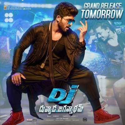 DJ Duvvada Jagannadham Releasing Tomorrow Posters