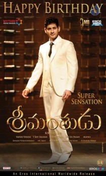 Srimanthudu Mahesh Bday Poster