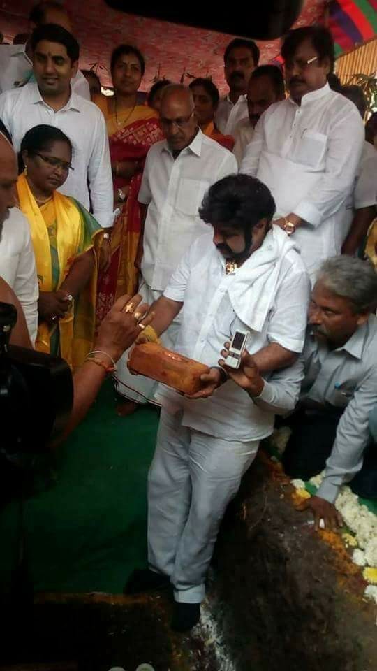 Balakrishna at Nimmakuru - 11 / 15 photos