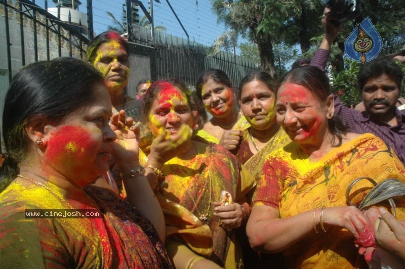 Holi Celebrations in Hyderabad - 26 / 76 photos