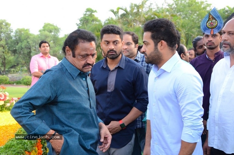 NTR Family Members Pay Tribute at NTR Ghat - 52 / 100 photos