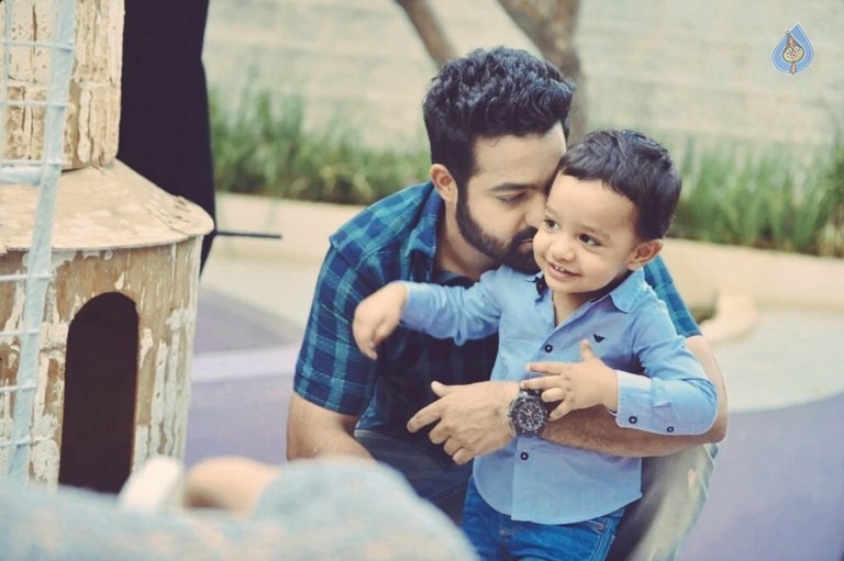 NTR Son Abhay at Janatha Garage Sets - 5 / 5 photos