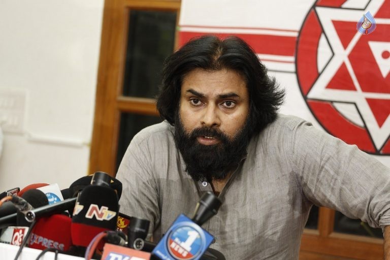 Pawan Kalyan Political Press Meet Photos - 27 / 40 photos