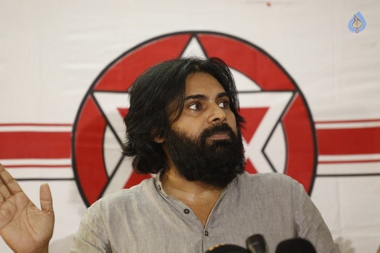 Pawan Kalyan Political Press Meet Photos - 33 / 40 photos