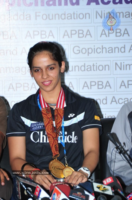 Saina Nehwal Press Meet at Gopichand Academy - 36 / 50 photos