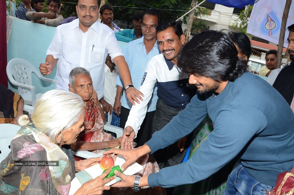 Sairam Shankar at Sri Shirdi Sai Old Age Home - 4 / 10 photos