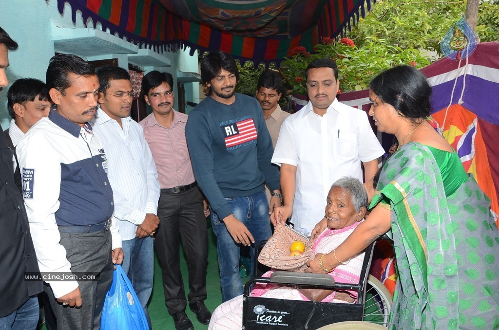 Sairam Shankar at Sri Shirdi Sai Old Age Home - 7 / 10 photos