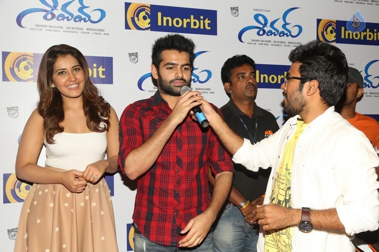 Shivam Film Promotion at Inorbit Mall Hyderabad - 35 / 42 photos