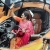 Prabhas aunt with Kalki futuristic car