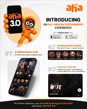 aha OTT Launches Version 3.0