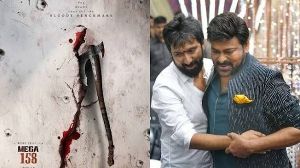 Chiranjeevi intense action for Mega 158
