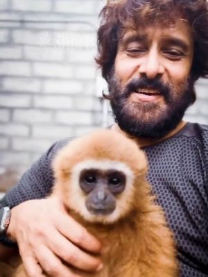 Chiyaan Vikram video with monkey lands in trouble