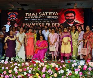 Dhanush goes all out for his school