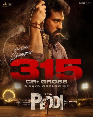 Peddi Crosses 300 Crores In Five Days 