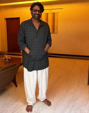 Prabhas on sets when not shooting