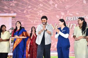 Preethi Reddy dances with Venkatesh at the AK 47 trailer launch