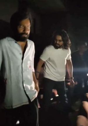 Ram Charan enjoys Peddi at Imax