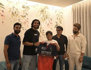 RCB Star Venkatesh Iyer Meets Allu Arjun In Hyderabad 