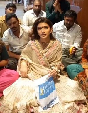 Sreeleela prays for divine intervention