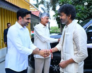 Thalapathy Vijay Mania Grips Vijayawada as Tamil Nadu CM Gets Grand Welcome