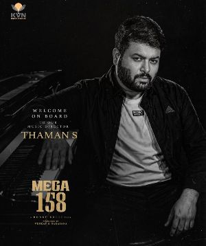 Thaman Joins Mega158 For A Big Musical Comeback With Chiranjeevi