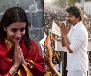 Trisha prays for Vijay victory