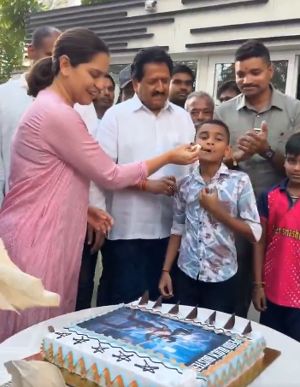 Upasana celebrates Peddi success 