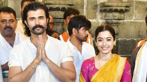 Vijay Devarakonda, Rashmika visit Tirumala