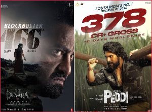 Devara and Peddi 10 days collections