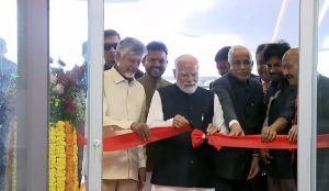 PM Modi inaugurates Bhogapuram airport
