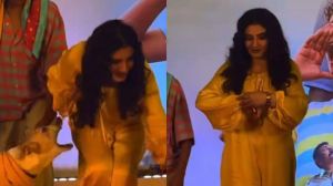 Dog scares Bollywood Beauty