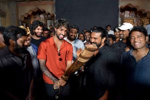 T20 Star Tilak Varma Boosts Peddi Set