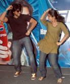 Charan pepsi campaigning....