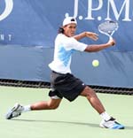 Somdev  celebrates his victory