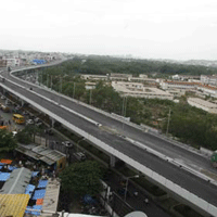 Beer Bottles and Gutkhas on PVNR Elevated Expressway.