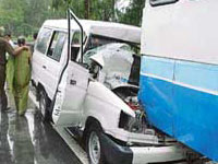 Six of family killed in road mishap