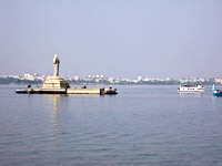 Water level rises at Hussain Sagar