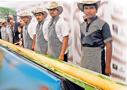 Vijayawada hoteliers set world record for biggest dosa