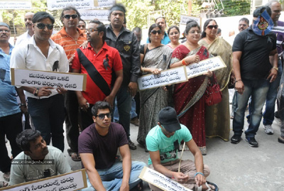 TV artistes on indefinite fast