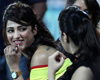 Shruti Turns Lucky for Chennai