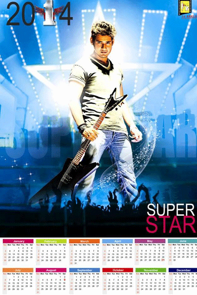 Mahesh's Rocking Still in '1' Calendar!