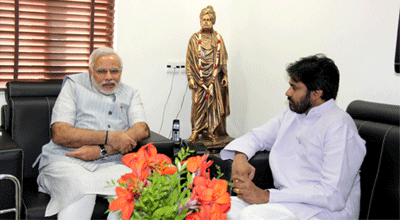  Modi Praises Pawan with His Tweet